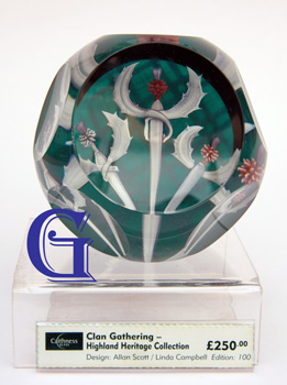 CLAN GATHERING, Caithness Glass paperweight